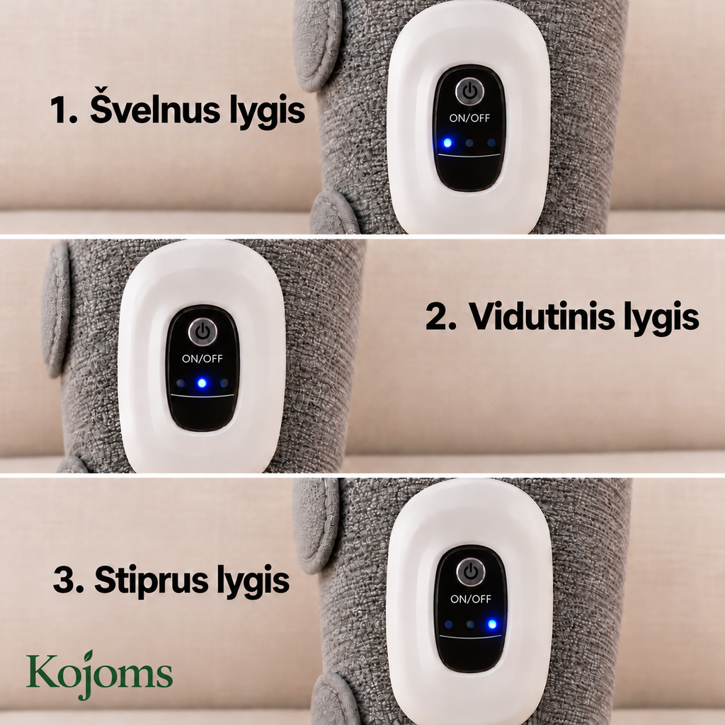 Kojoms™ Elektrinis Blauzdų Masažuoklis Skaudančioms Kojoms